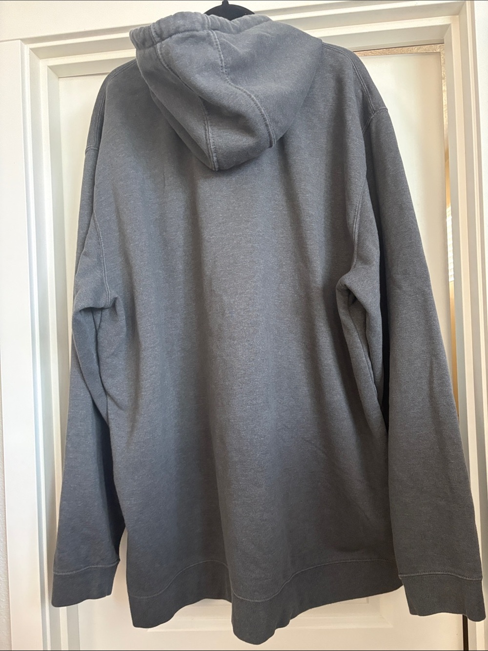Carhartt Gray Pullover Hoodie with Front Logo - Picture 4 of 4
